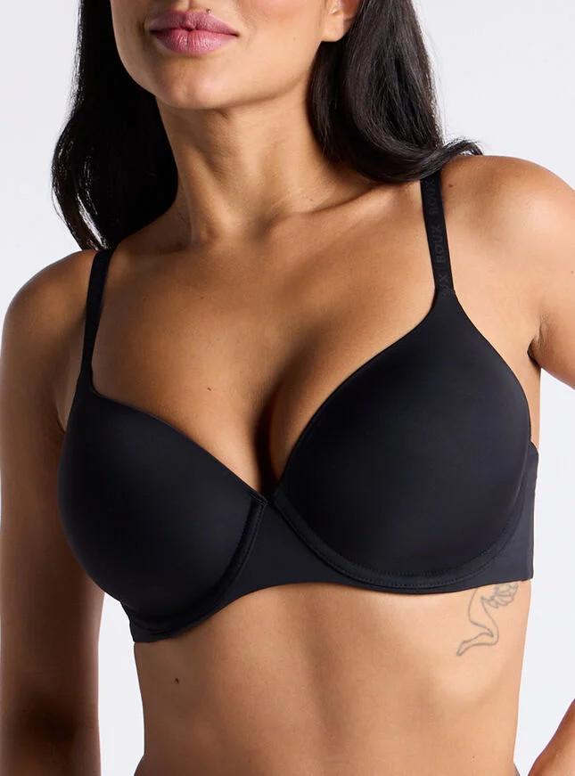 Padded Microfibre Plunge T-shirt Bra | Boux Avenue | Boux Avenue (UK)