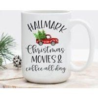 Hallmark Christmas Movies and Coffee all day mug, Hallmark Mug, Hallmark Movies, Movie, Christmas mug, Christmas movies, Coffee Mug, Cup, tv | Etsy (US)