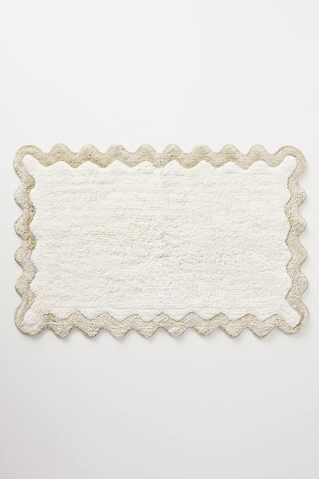 Maeve by Anthropologie Scalloped Cotton Bath Mat | Anthropologie (US)