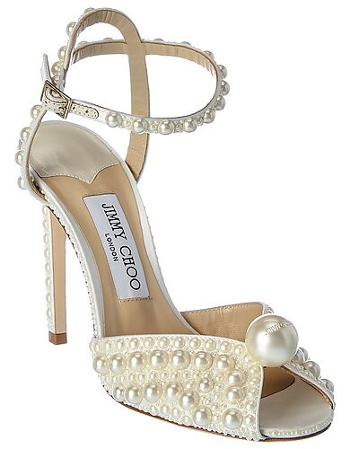 Jimmy Choo Sacora 100 Satin Sandal | Gilt