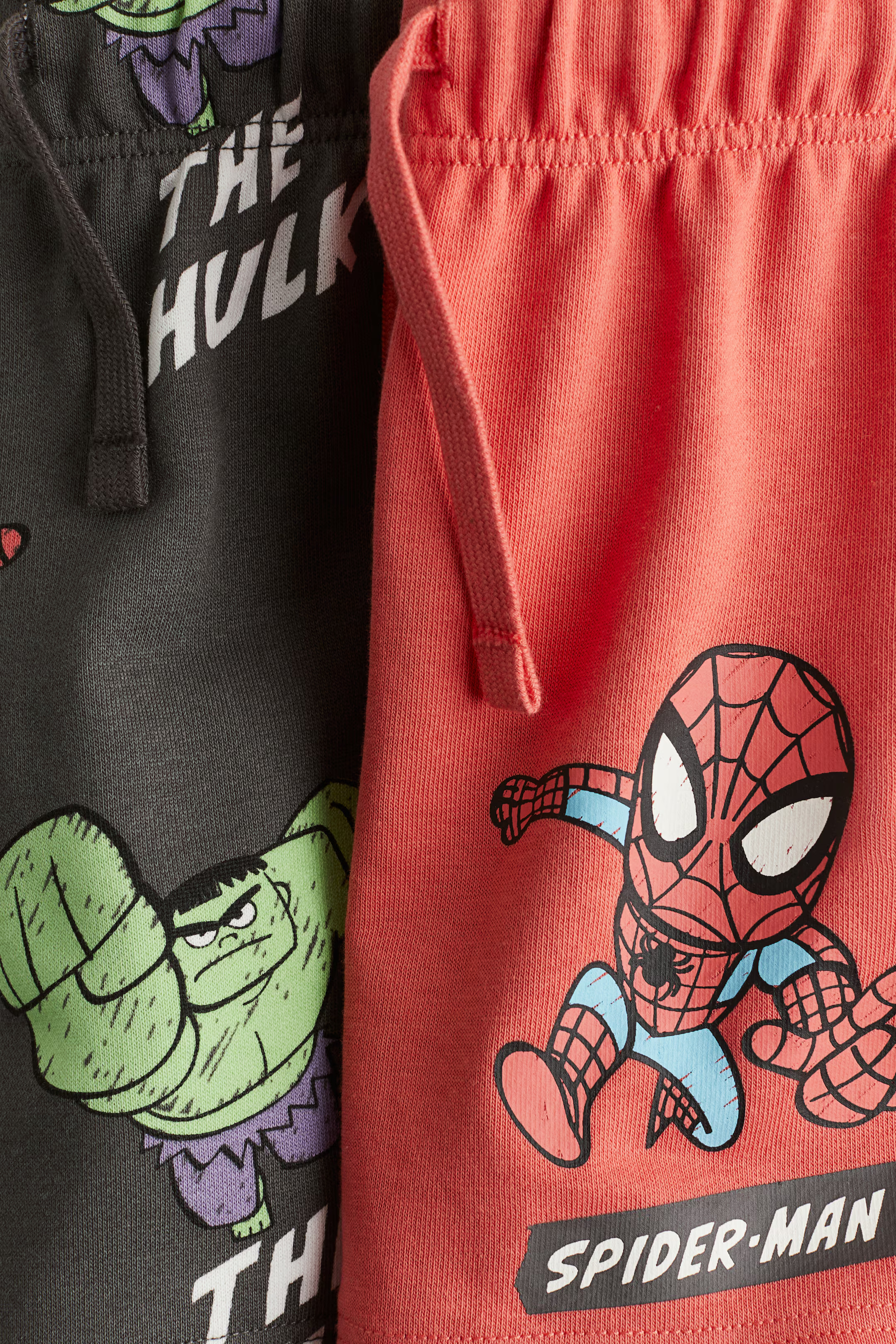 2-pack Printed Sweatshorts - Red/Marvel Comics - Kids | H&M US | H&M (US + CA)