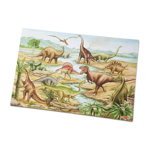 Melissa & Doug Dinosaurs Floor Puzzle - 48 Pieces (2 Feet x 3 Feet Assembled) - FSC Certified | Amazon (US)