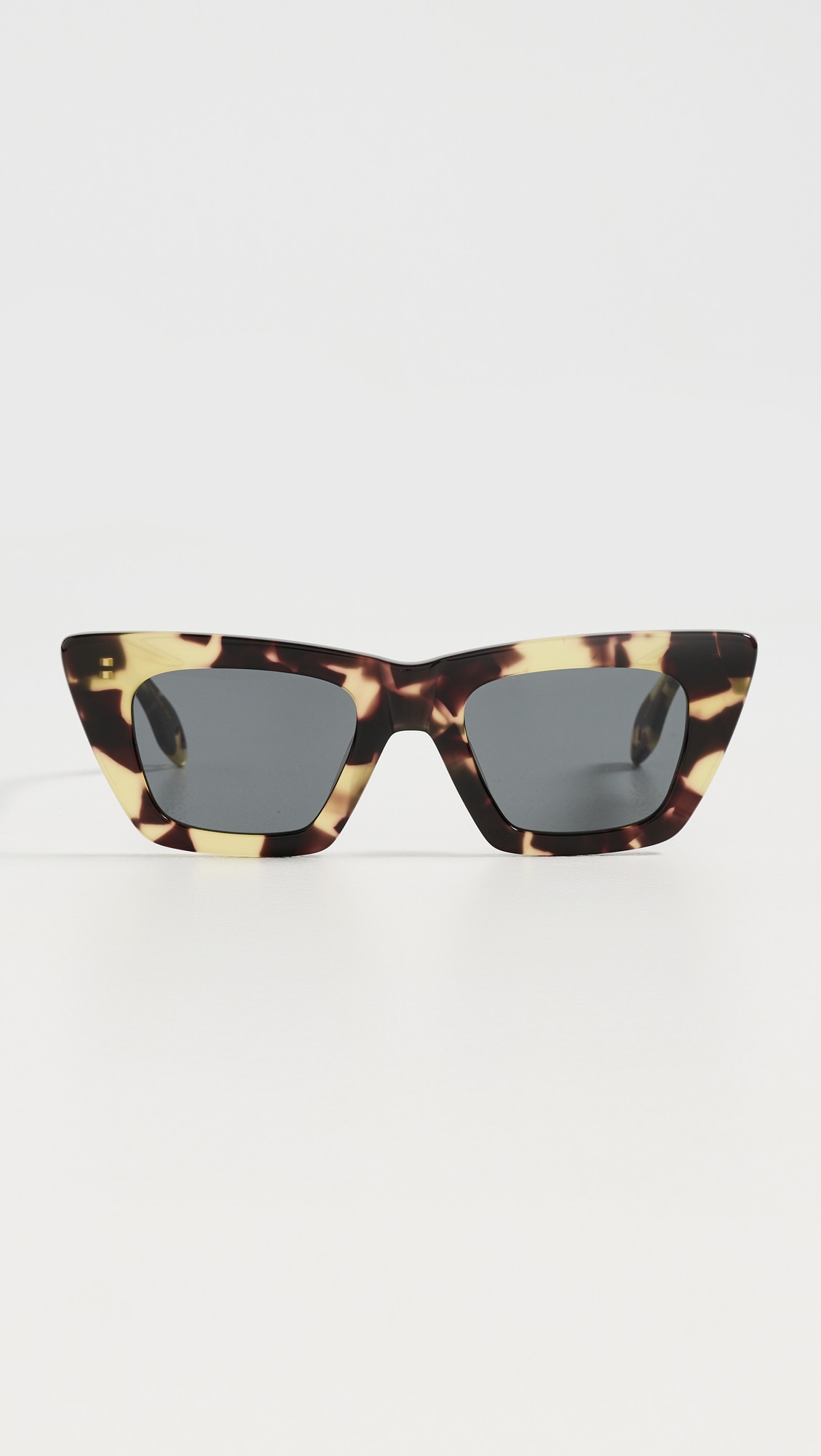 Elisa Johnson Lori Sunglasses Yellow Brown Tortoise One Size | Shopbop