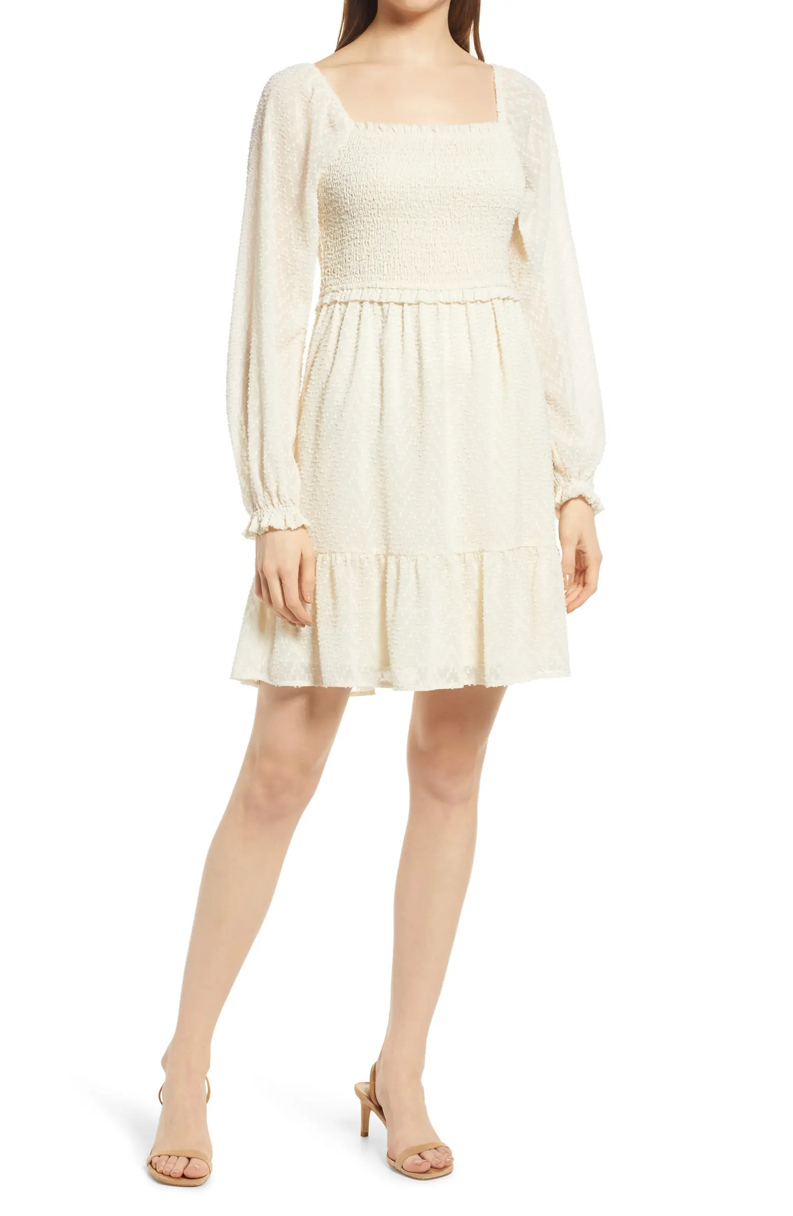 Smocked Long Sleeve Dress | Nordstrom