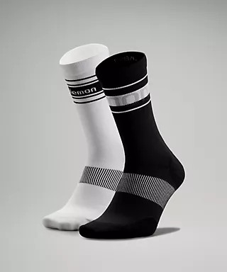 Men's Power Stride Crew Sock 2 Pack Stripe | Lululemon (US)
