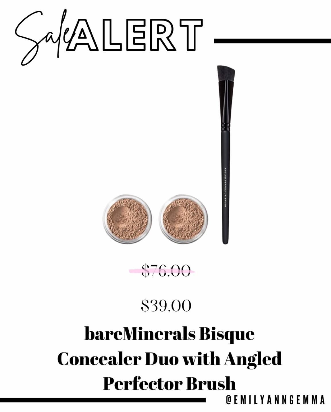 Bare Minerals Triangle Brush, Bare Minerals Concealer, Natural Beauty Must Haves, Emily Gemma Makeup Routine, Emily Ann Gemma 

@qvc #loveqvc #ad 

#LTKbeauty #LTKsalealert