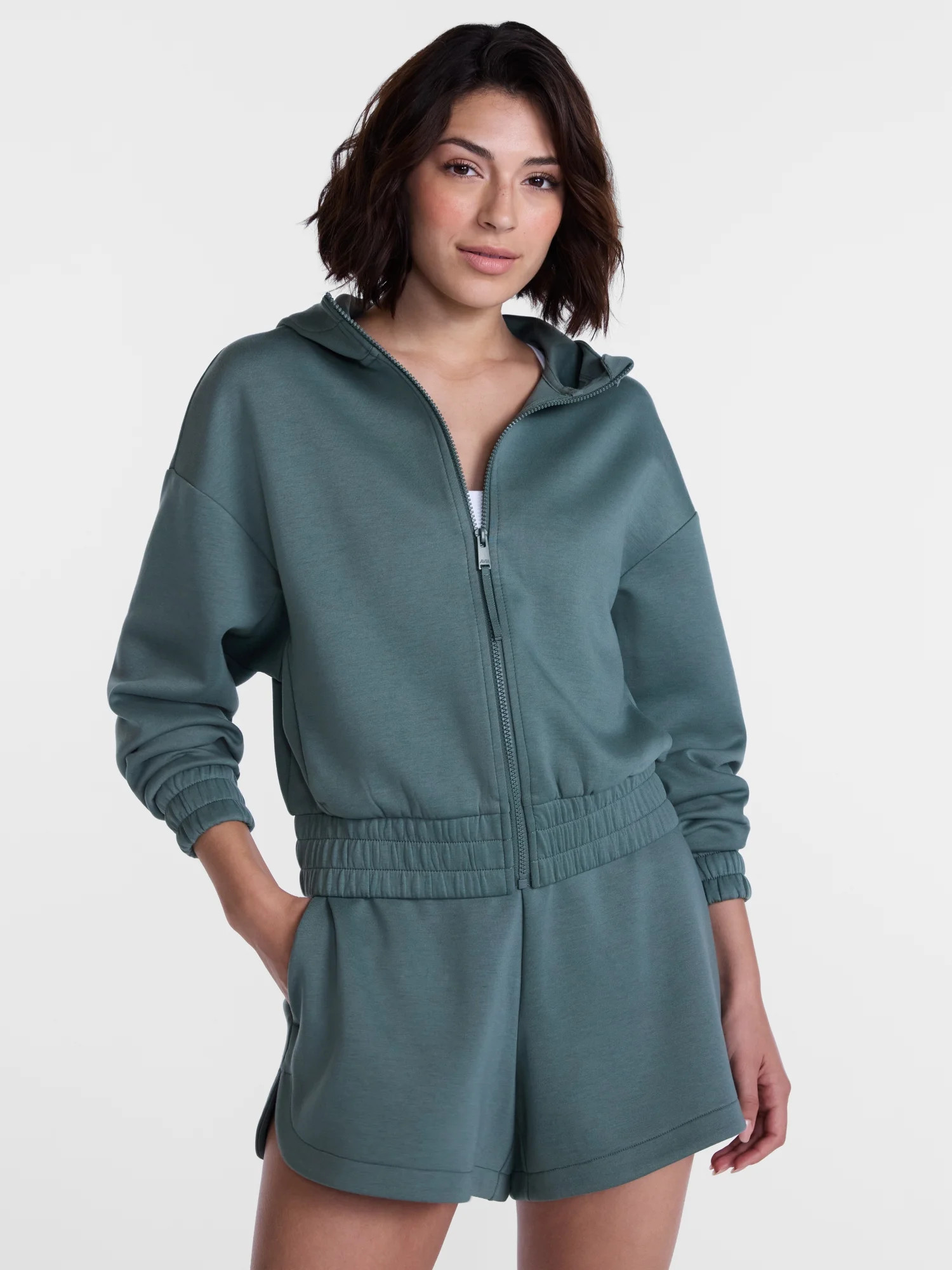 Avia Women's Cropped Zip Hoodie, Sizes XS-XXXL | Walmart (US)