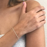 Dainty Minimalist Bracelet - Bracelets For Women Layered Gold Bridesmaid Gift Delicate | Etsy (US)