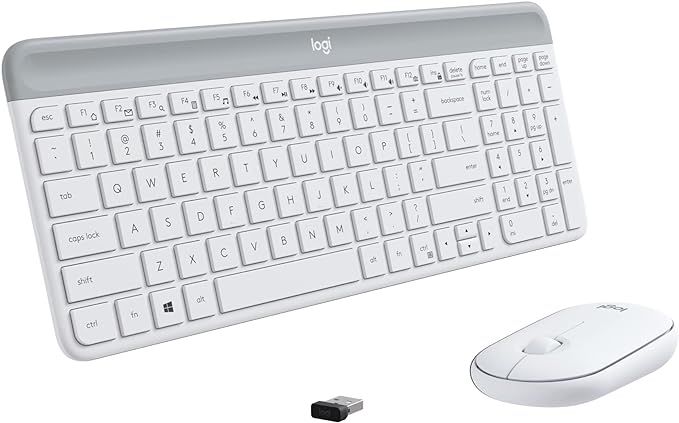 Logitech MK470 Slim Wireless Keyboard and Mouse Combo - Modern Compact Layout, Ultra Quiet, 2.4 G... | Amazon (US)