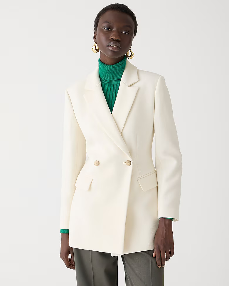 Evening blazer-jacket in Italian double-cloth wool blend | J. Crew US