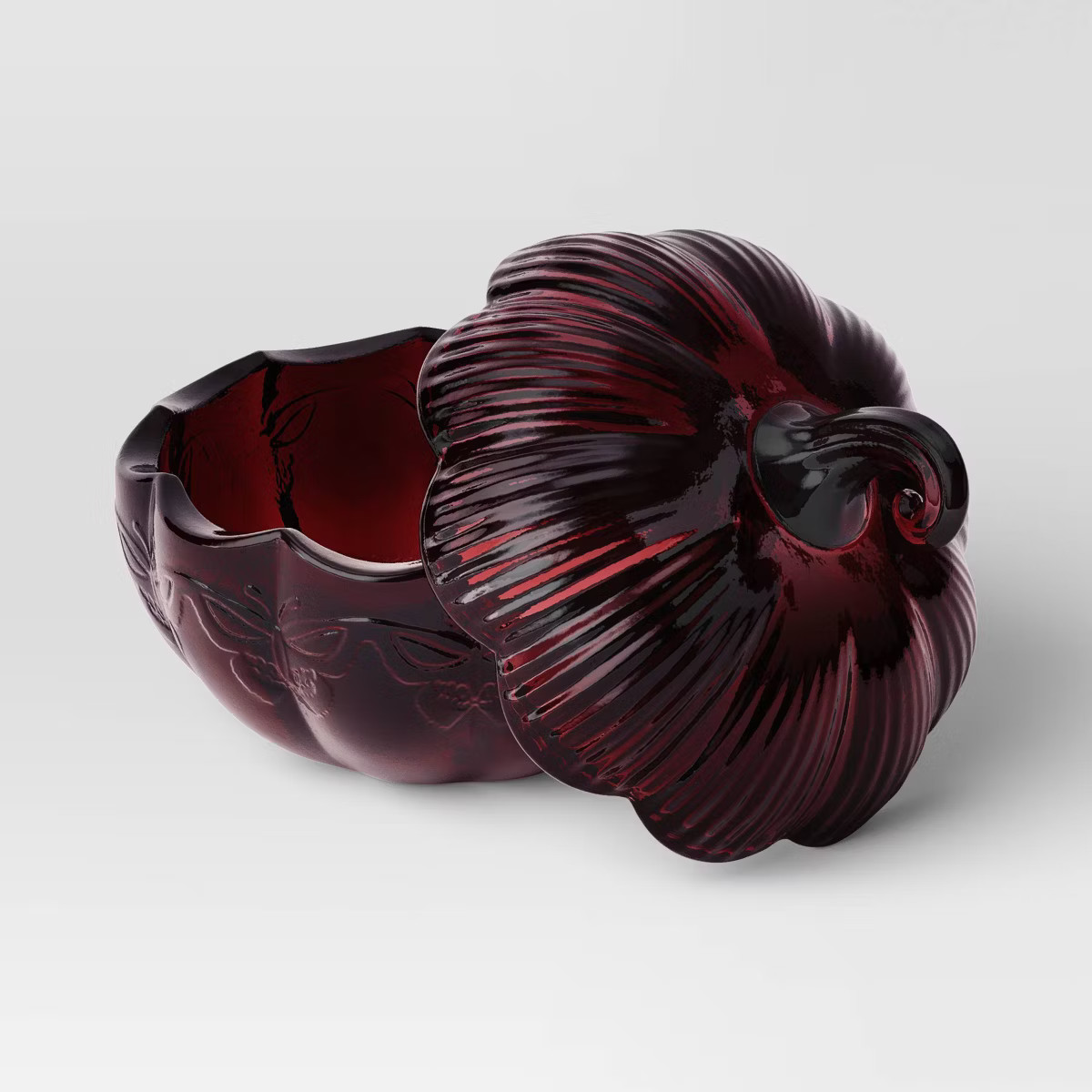 Halloween Glass Pumpkin Burgundy - Threshold™ | Target