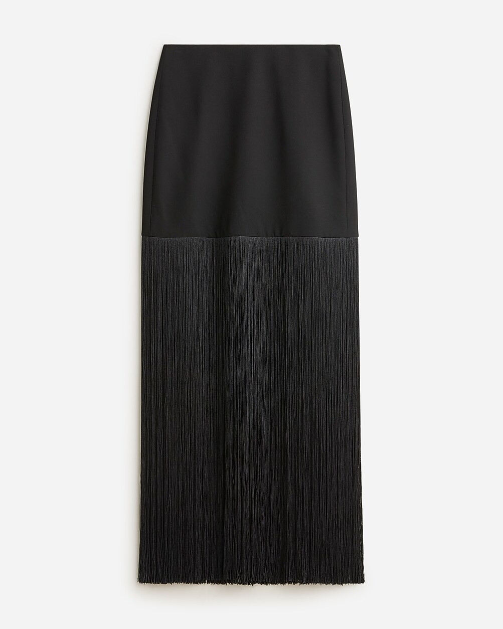 Collection mini fringe-trim skirt in city crepe | J. Crew US