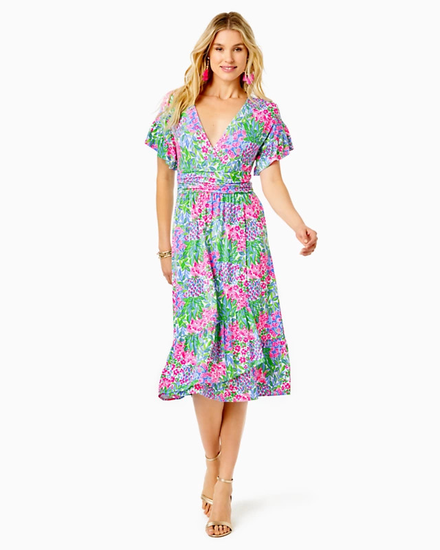 Juliet Ruffle Midi Dress | Lilly Pulitzer