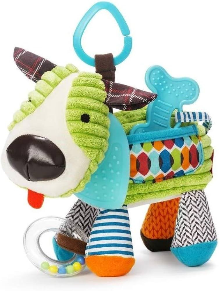 Skip Hop Bandana Buddies Baby Activity and Teething Toy with Multi-Sensory Rattle and Textures, P... | Amazon (US)