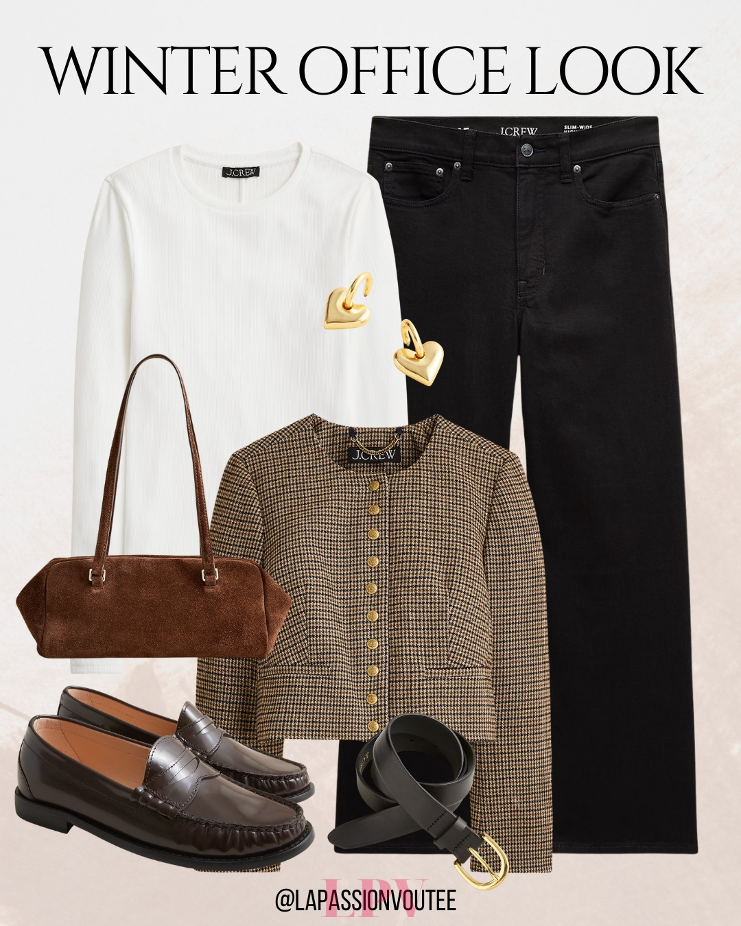 This winter work look balances style and practicality ❄️✨ Cozy layers, classic silhouettes, and neutral tones make dressing for cold office days easy. Perfect for staying comfortable while looking polished and confident, whether you’re in meetings, working from home, or heading to a casual office lunch. 👜💫 

 #LTKSeasonal #LTKWorkwear