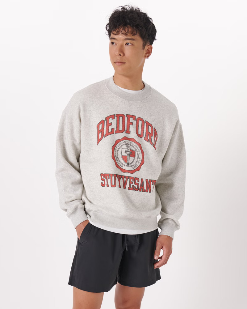 Men's New York Graphic Crew Sweatshirt | Men's Clearance | Abercrombie.com | Abercrombie & Fitch (US)