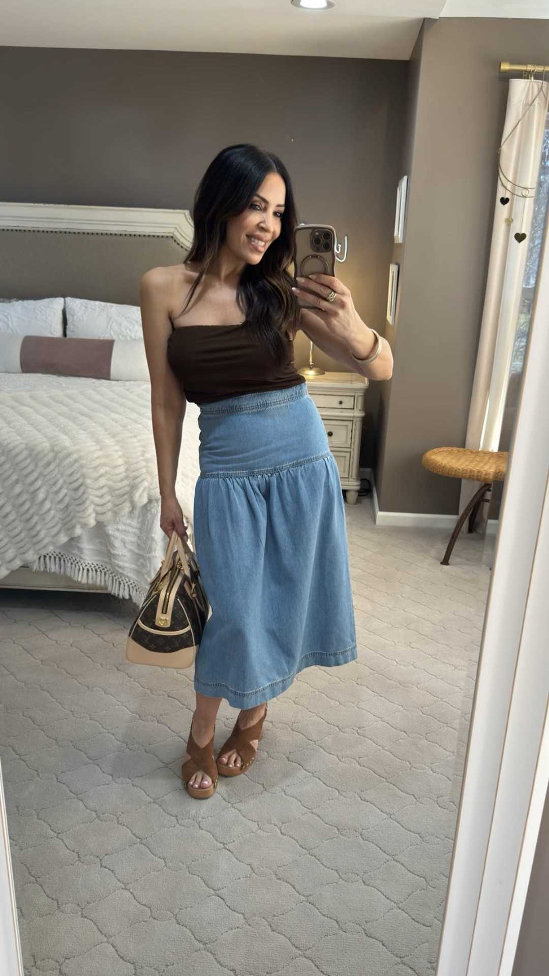 Walmart does it again! 🛍️ This denim skirt is giving high-end vintage vibes for a fraction of the cost.
Proof that you don’t have to break the bank to stay on trend. High-waisted, tiered, and perfect for spring! 🌷
Looking like a vintage dream on a Walmart budget. ✨ Grab this one before it’s gone! 🤎🤎🤎💛💛💛💛
#walmartstyle 

#LTKOver40