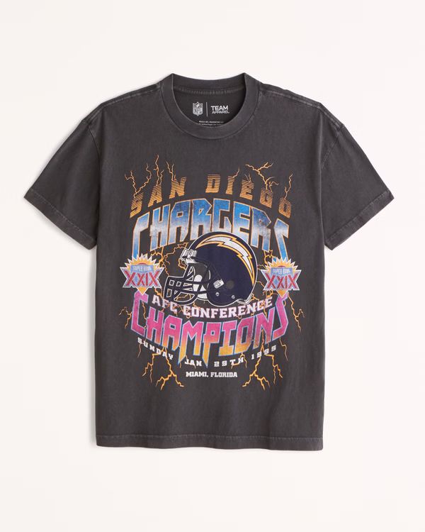 Men's Vintage San Diego Chargers Graphic Tee | Men's Tops | Abercrombie.com | Abercrombie & Fitch (US)