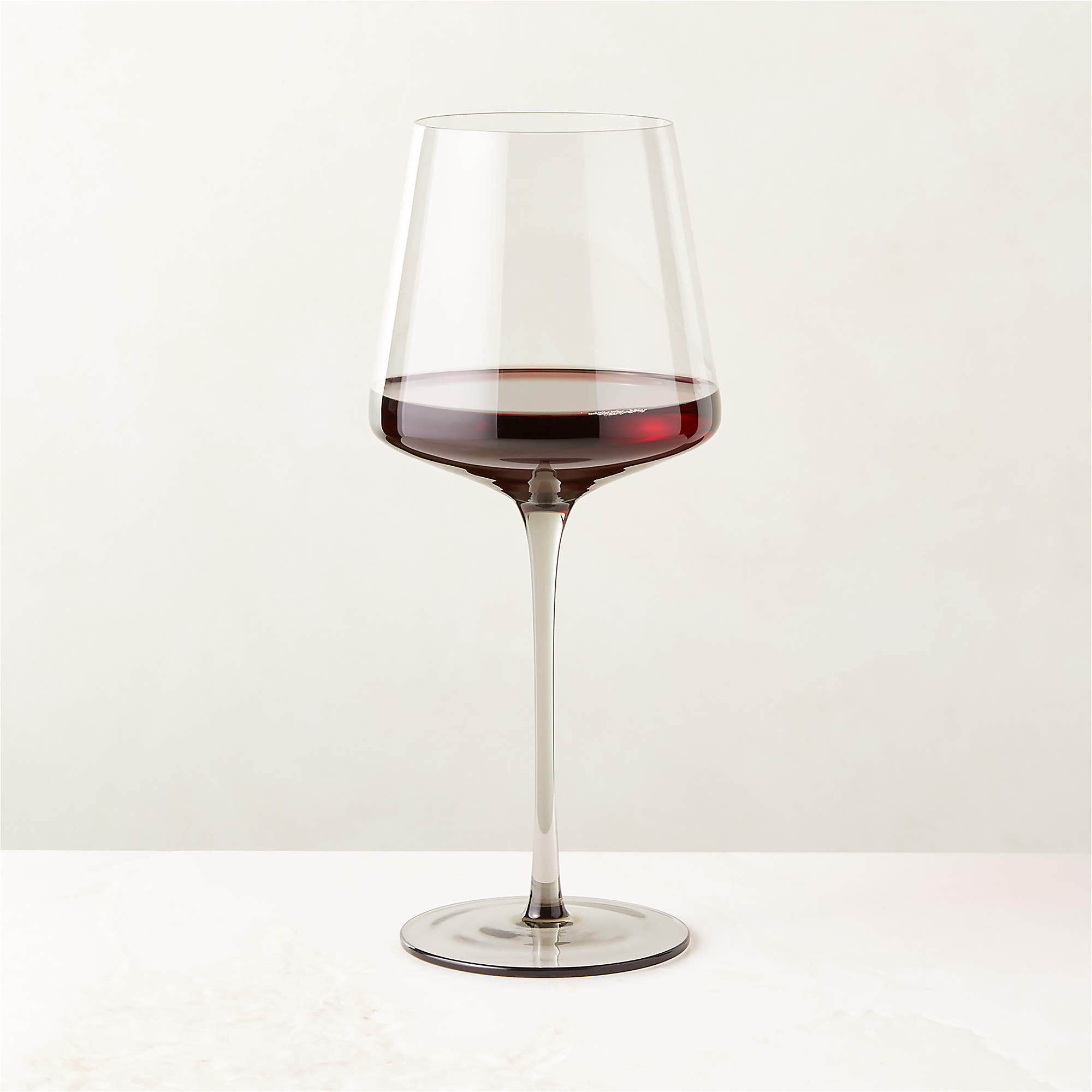 Muse Modern Smoked Red Wine Glass + Reviews | CB2 | CB2