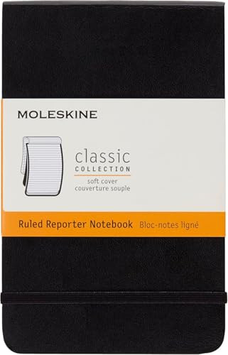 Moleskine Reporter Notebook, Pocket, Ruled, Black, Soft Cover (3.5 x 5.5) | Amazon (US)