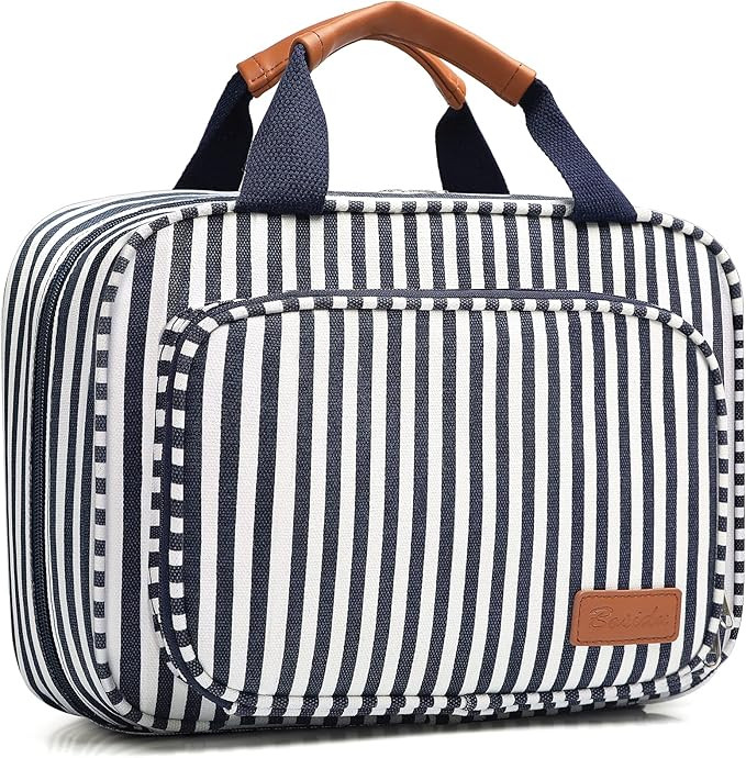 Bosidu Hanging Travel Toiletry Bag,Large Capacity Cosmetic Travel Toiletry Organizer for Women wi... | Amazon (US)