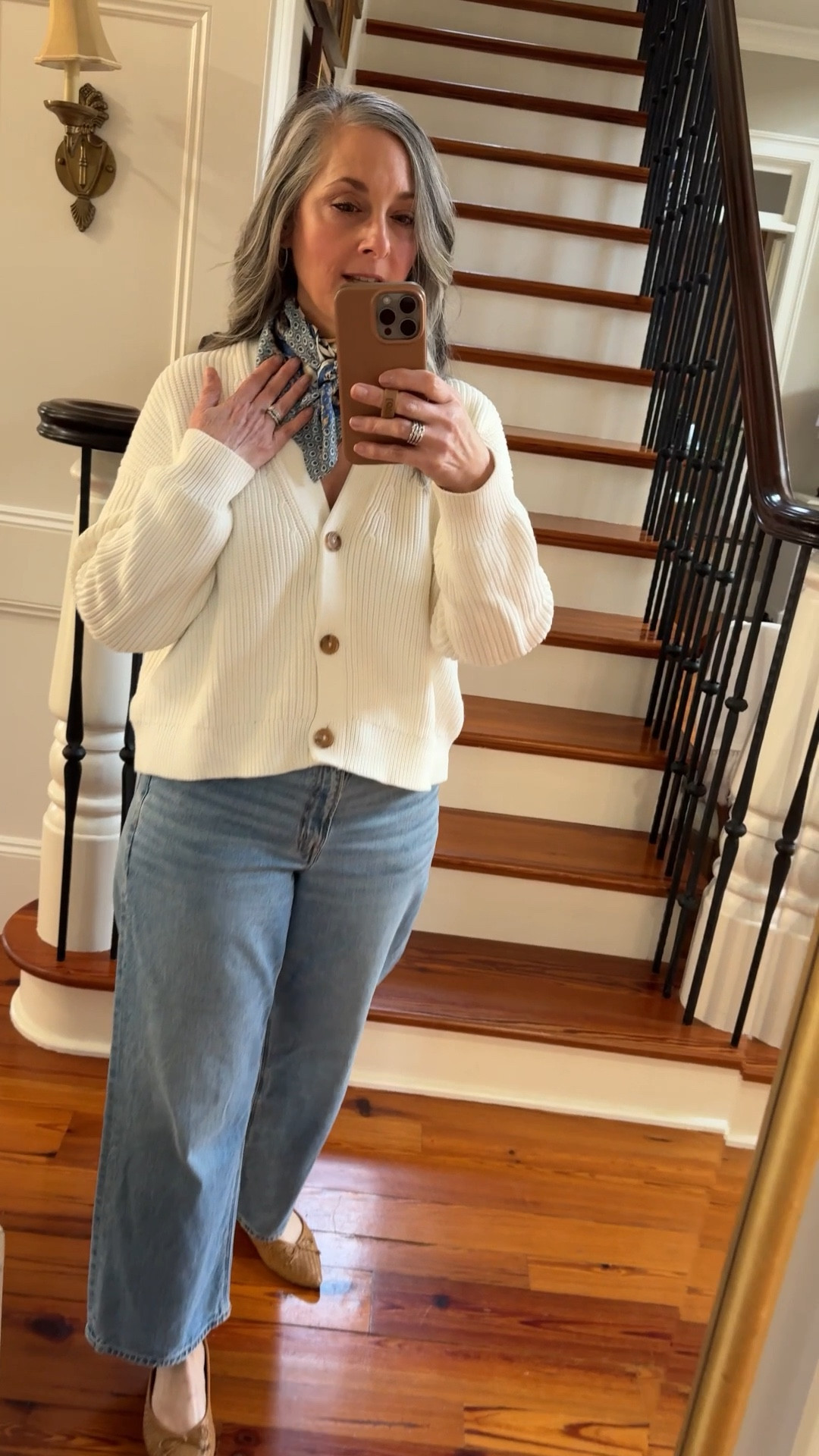 Quince cropped fisherman sweater in white. Perfect for spring and chilly summer evenings. American Eagle stovepipe jeans. Birdies flats. 



#LTKOver40 #LTKgrwm #LTKSeasonal
