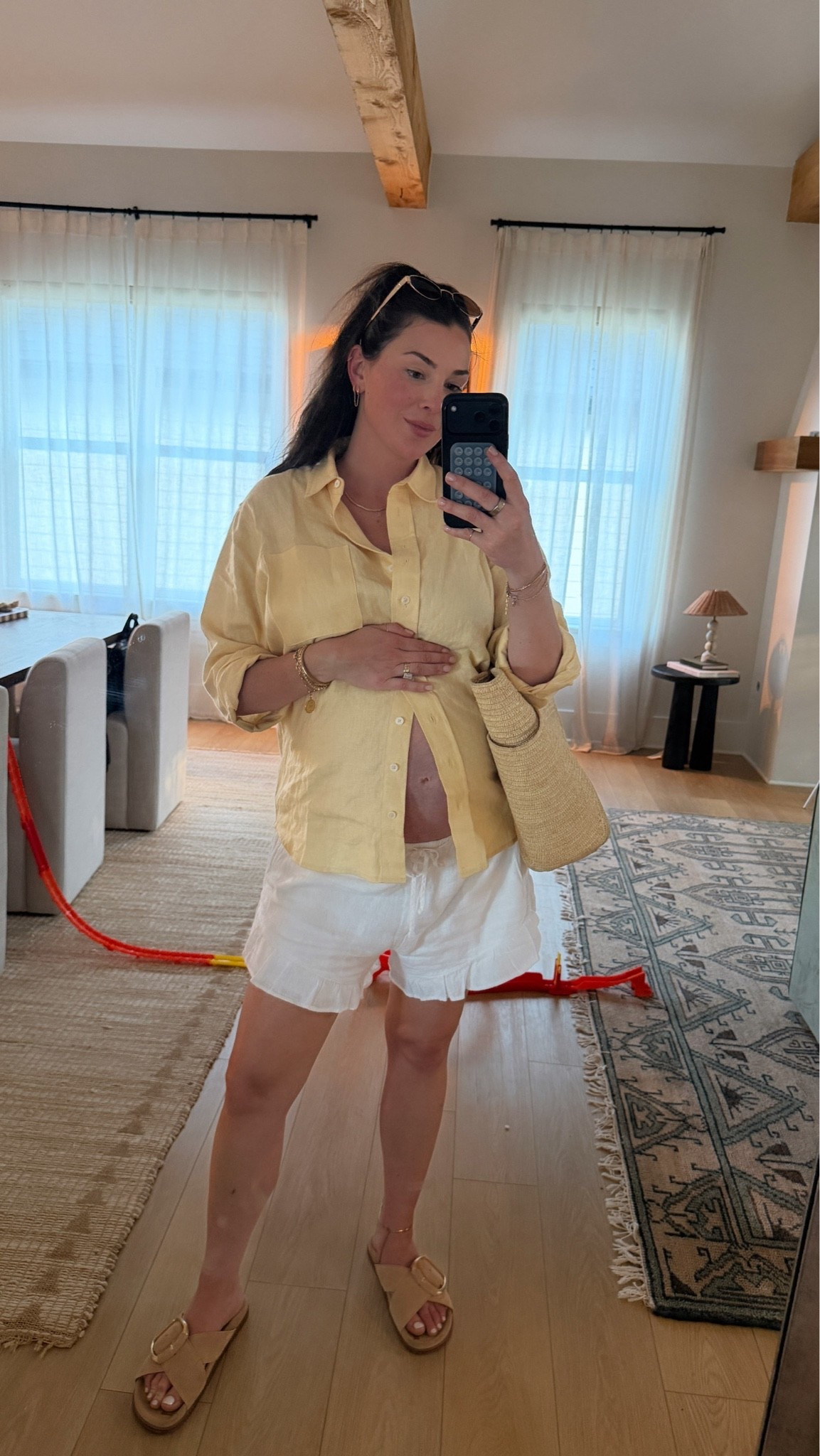 Comfiest third tri day outfit! 

Linen everything.

#LTKmomlife #LTKBaby #LTKBump