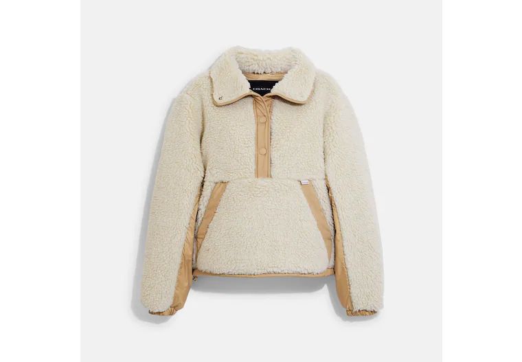 Sherpa Pull Over In Recycled Polyester | Coach Outlet CA