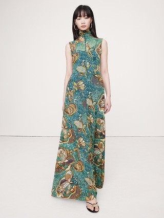 Mesh Maxi Dress | Banana Republic (US)