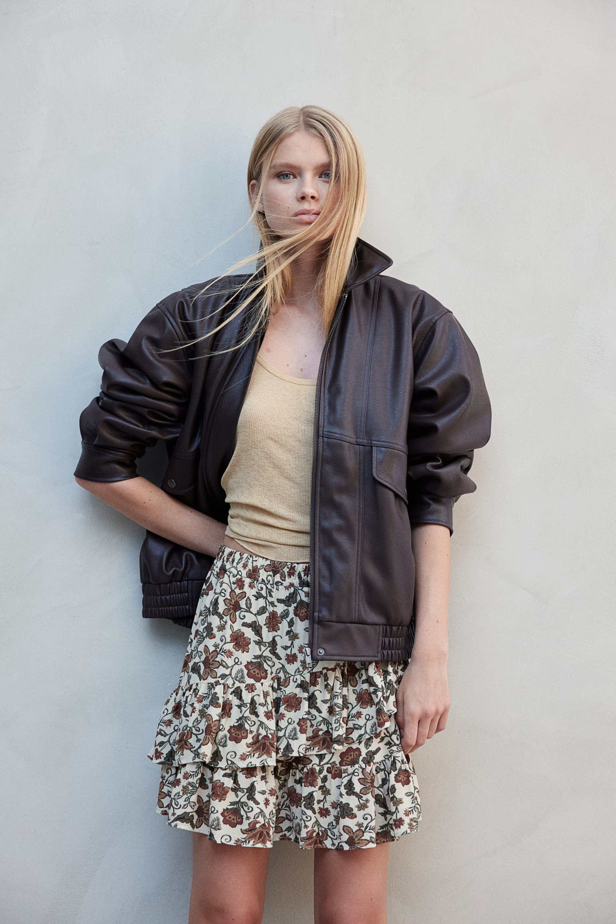 Flounced Mini Skirt | H&M (US + CA)