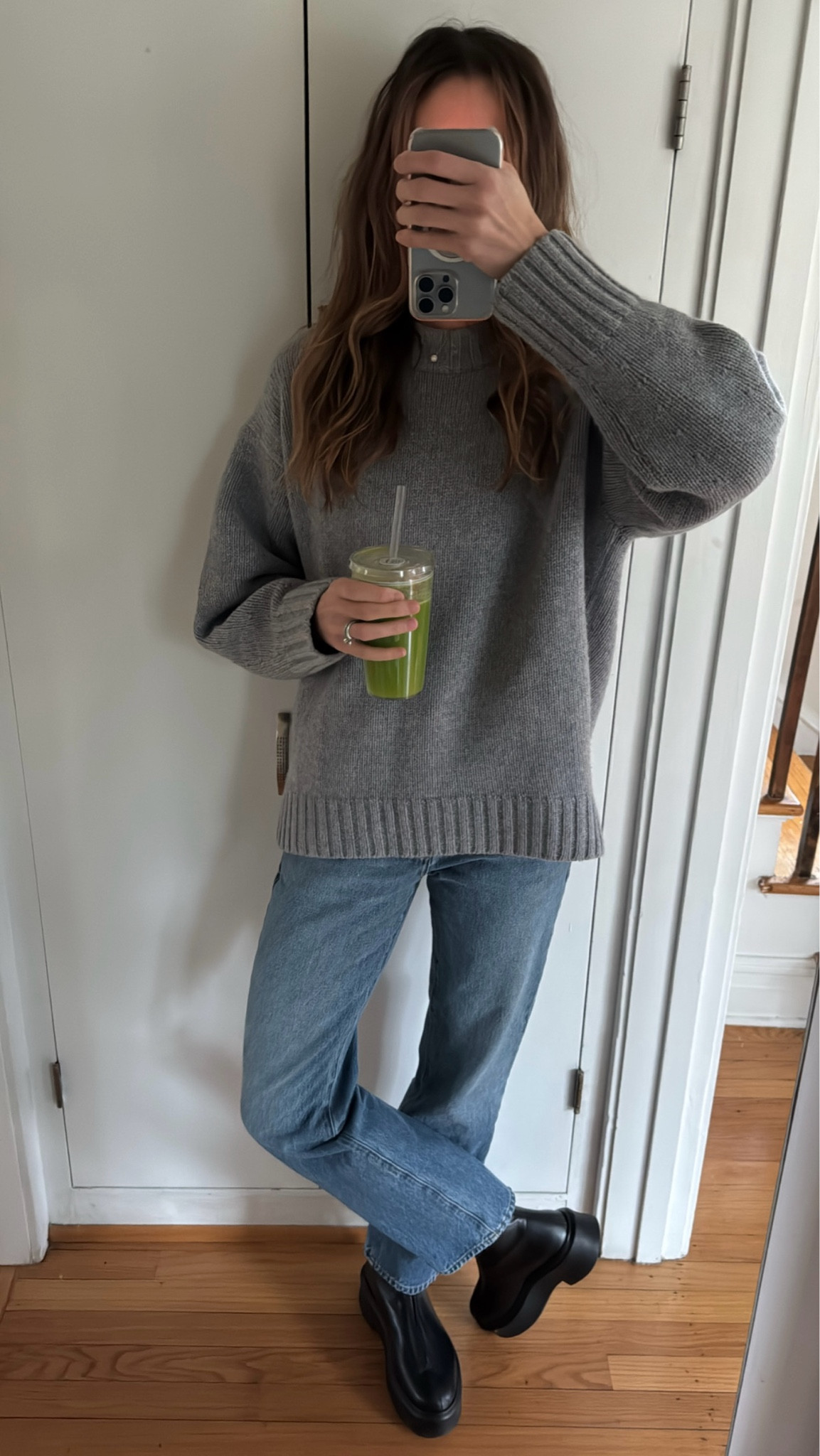 Chunky cashmere sweater 🩶

#LTKStyleTip #LTKSeasonal