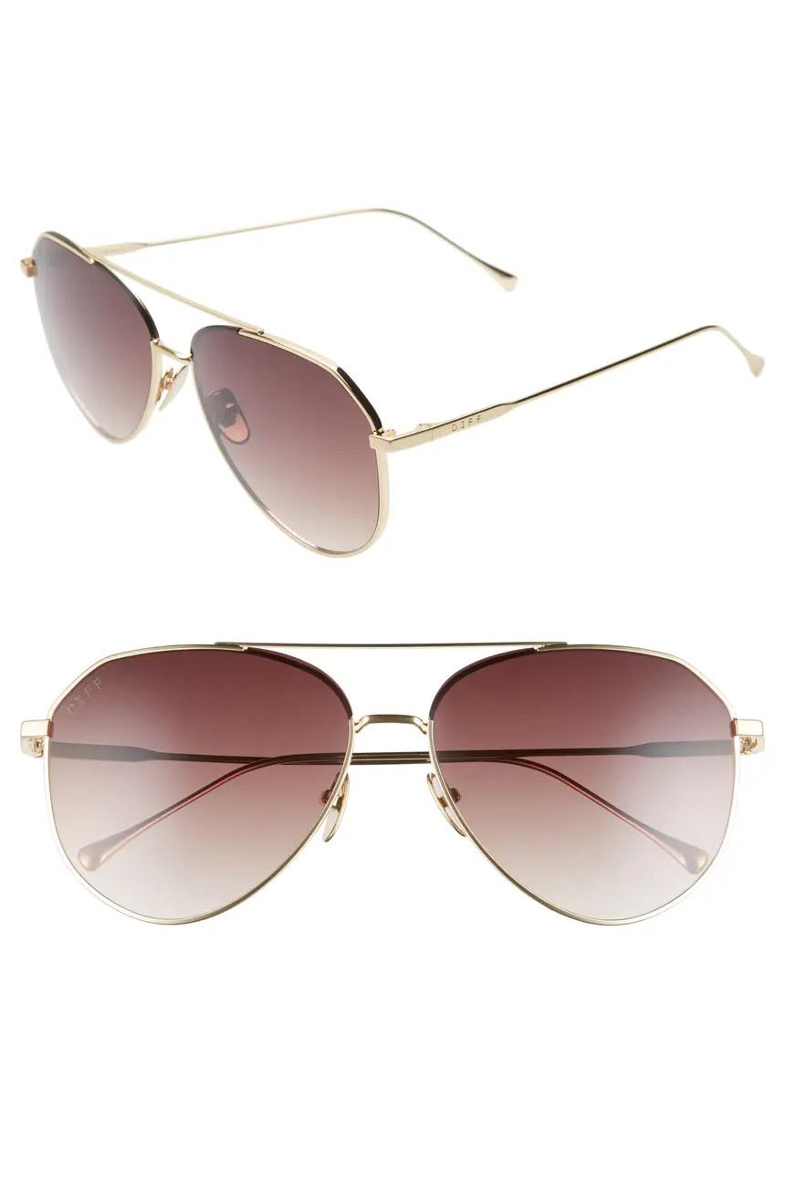 Dash 59mm Aviator Sunglasses | Nordstrom