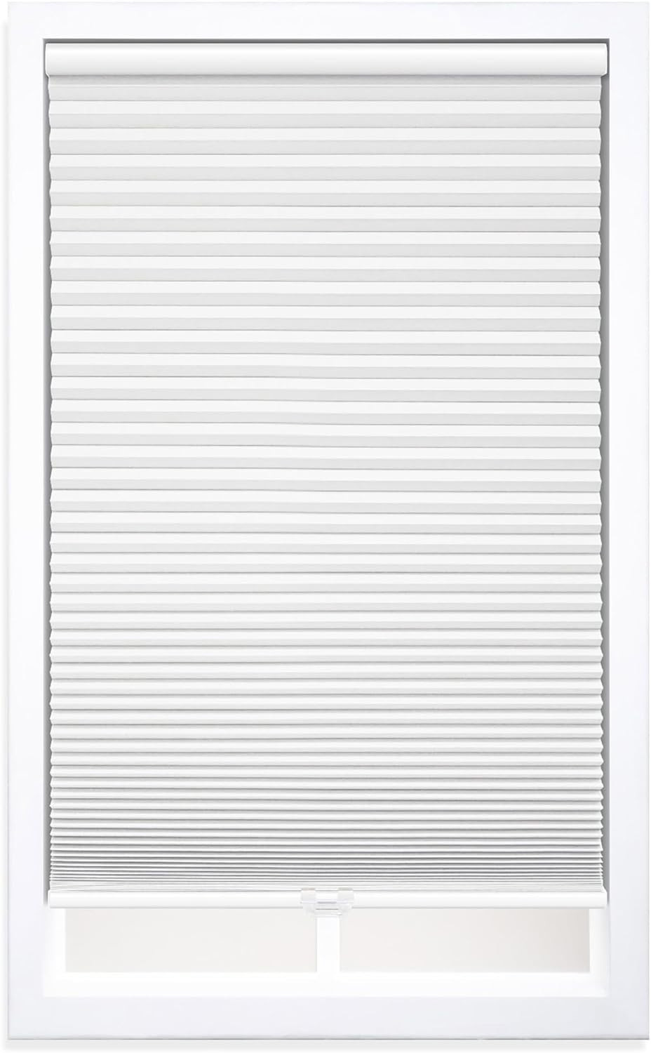 DEZ Furnishings QMWT710640 Cordless 1.5" Blackout Cellular Shade, White, 71" W x 64" H | Amazon (US)