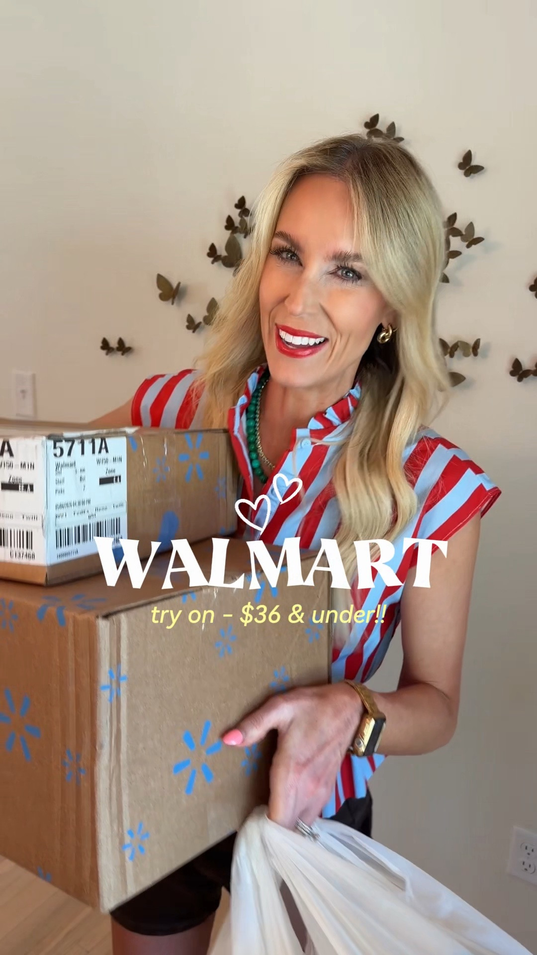 Walmart try on haul you will love!! Walmart Jean shorts and tops, Walmart dresses, and more! All $36 and under for summer!