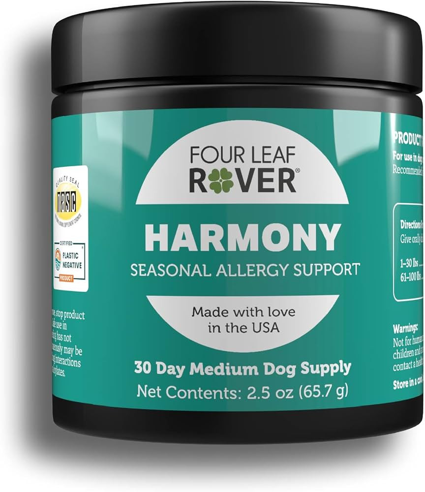 Four Leaf Rover - Harmony | Natural Skin Care for Dogs | Seasonal Allergy and Natural Histamine S... | Amazon (US)