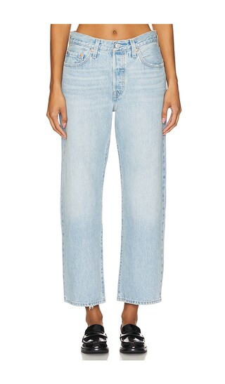 LEVI'S 501 90s Ankle Straight Jeans in Denim-Light. - size 26 | Revolve Clothing (Global)