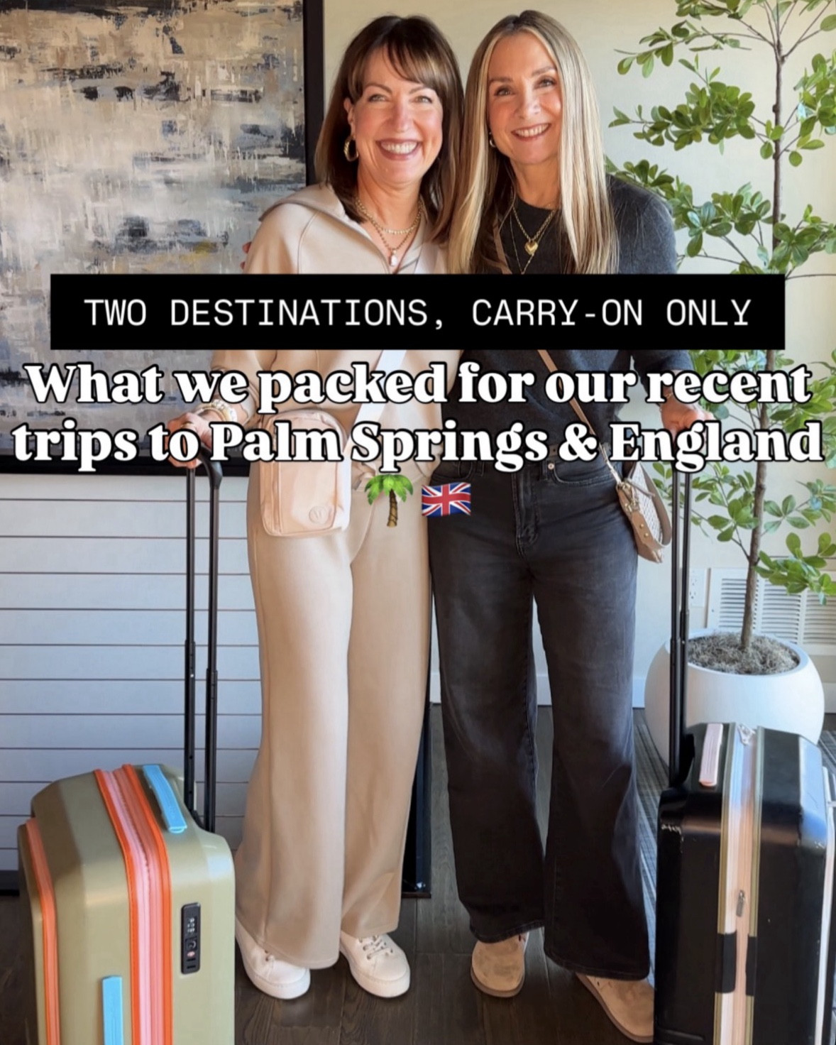 Just getting back from our completely opposite vacations!☀️☔️

Krista packed resort-style outfits and I barely left the house between helping with my new grandson except for grocery runs & dog walks!😅 

We’re both 5’6” and wear small in tops & coats and 2/4 or small in bottoms  


#LTKOver40 #LTKTravel #LTKootd