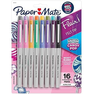 Paper Mate - Flair Felt Pen, Ultra Fine Point, Assorted Ink, 16/Pack - Multicolor | Best Buy U.S.