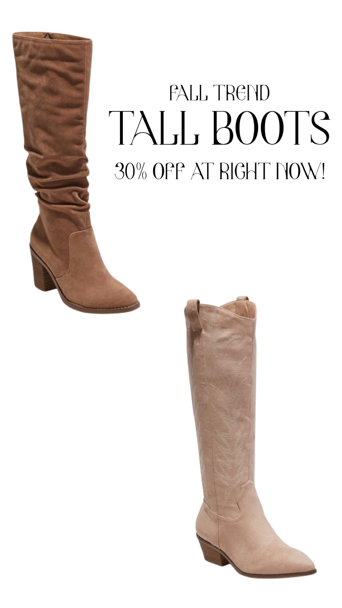 FALL TREND: TALL AND WESTERN BOOTS! 👢 #Target #TargetBoots #TargetSjoes #TargetSale #Boots #FallBoots #FallTrends #FallStyle #LDW

#LTKshoecrush #LTKsalealert #LTKSale