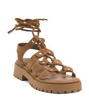 suede lyrian gladiator sandals | TJ Maxx