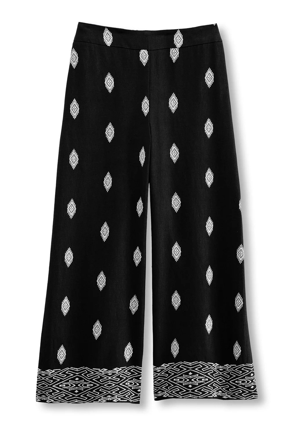 Lohara Linen Blend Crop Pants | Soft Surroundings
