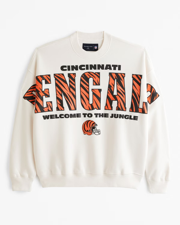 Cincinnati Bengals Graphic Crew Sweatshirt | Abercrombie & Fitch (US)