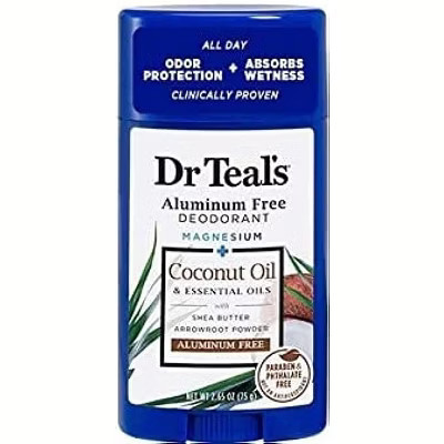 Dr. Teal’s Aluminum-Free Deodorant Coconut Oil & Essential Oils, Gentle Odor Protection, 2.65 Oz | Target