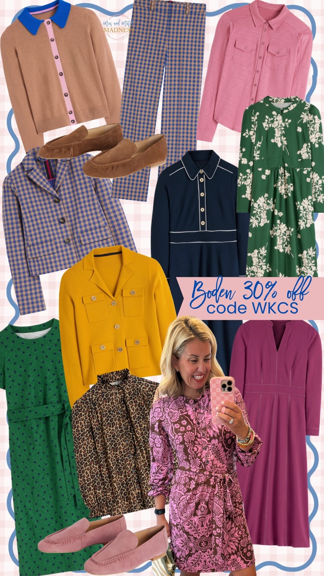 Boden 30% off select items until 9/16 with code WKC3.

#LTKSeasonal #LTKSaleAlert #LTKOver40