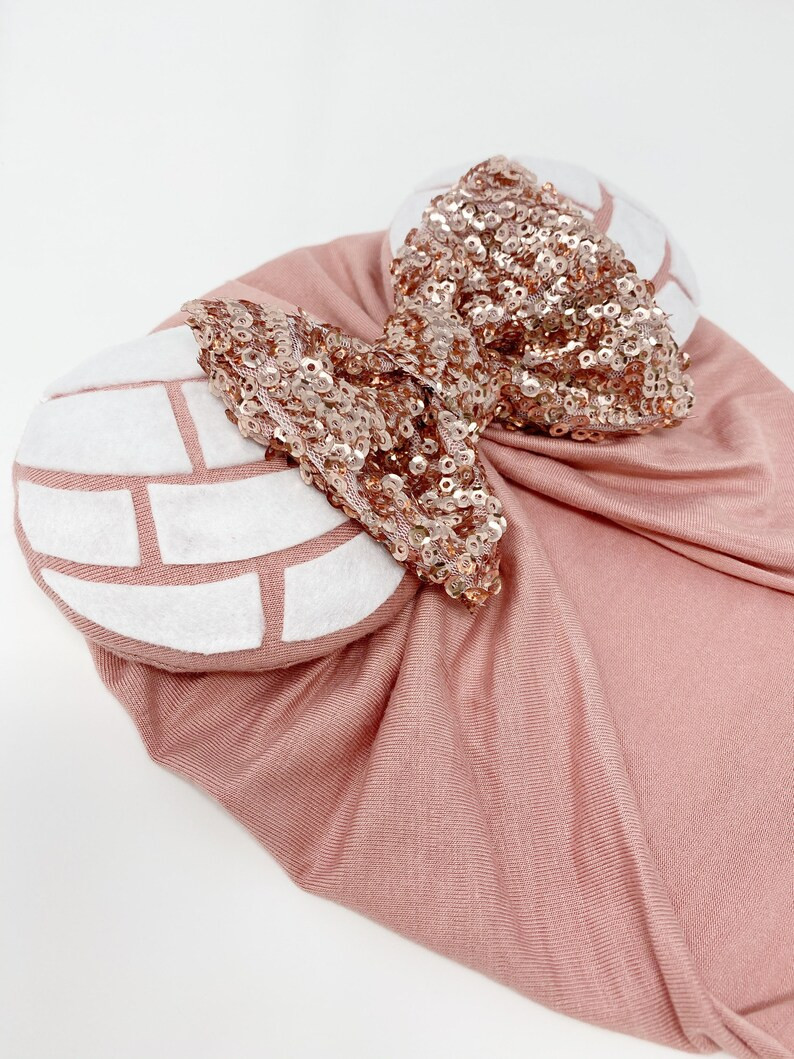 Rose Gold Conchas || Minnie Ears Headwrap || Minnie Ears Turban || Cinco de Mayo Ears || Minnie E... | Etsy (US)