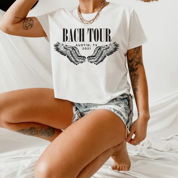 Bach Tour Rock and Roll Bachelorette Party Tees Angel - Etsy | Etsy (US)