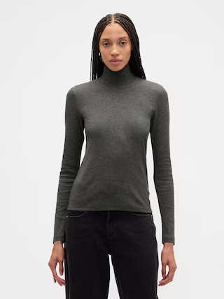 Ribbed Turtleneck T-Shirt | Gap Factory