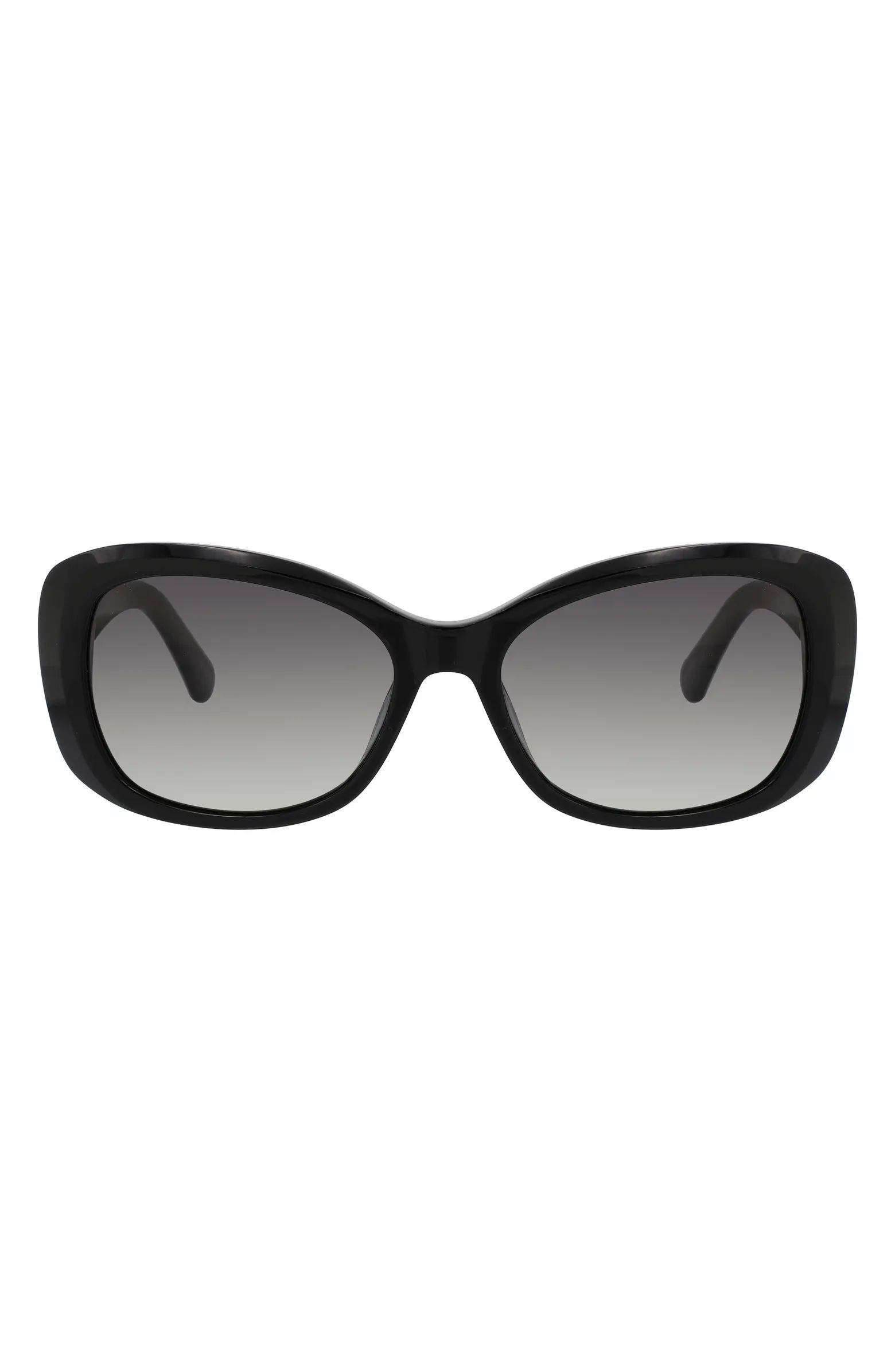 Kate Spade New York elowen 55mm polarized gradient rectangular sunglasses | Nordstrom | Nordstrom
