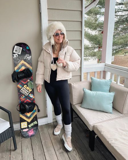 OOTD après ski inspired casual but chic lounge outfit. Perfect for grabbing a drink at the lodge after a long day on the slopes.

#LTKstyletip #LTKshoecrush #LTKSeasonal