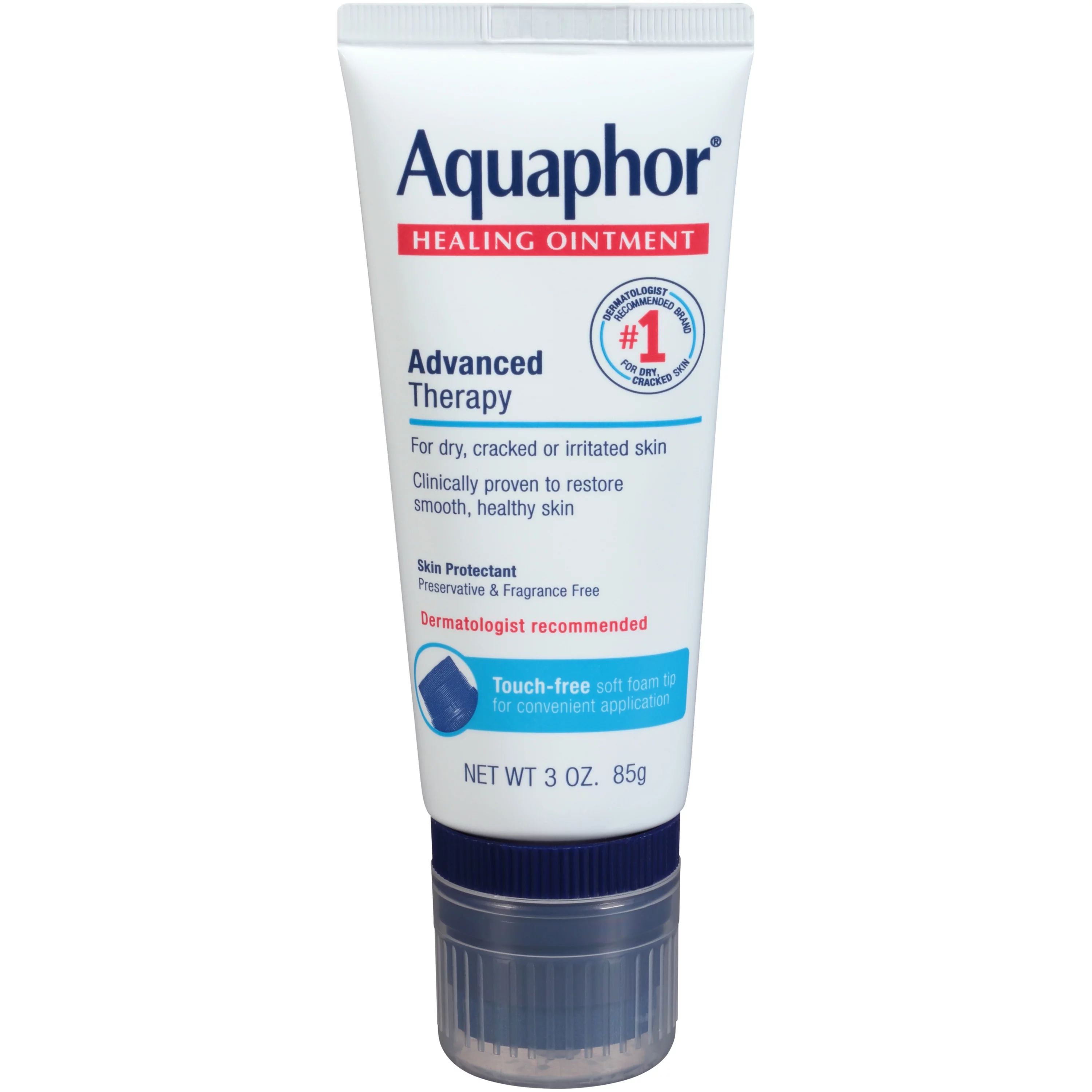 Aquaphor Healing Ointment Advanced Therapy Skin Protectant with Touch-Free Applicator, 3 Oz - Wal... | Walmart (US)